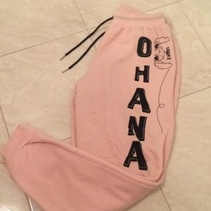 Ohana Disney Stitch Pink Sweatpants